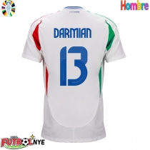 Camiseta Italia Matteo Darmian #13 Visitante Equipación Eurocopa 2024 manga corta